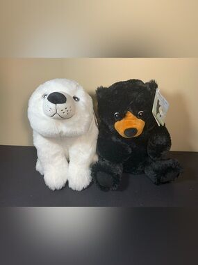 Kohls Cares "On The Night You Were Born" Polar Black Bear Plush - Nancy Tillman